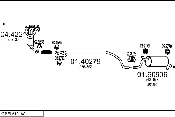 Изпускателна система MTS                 