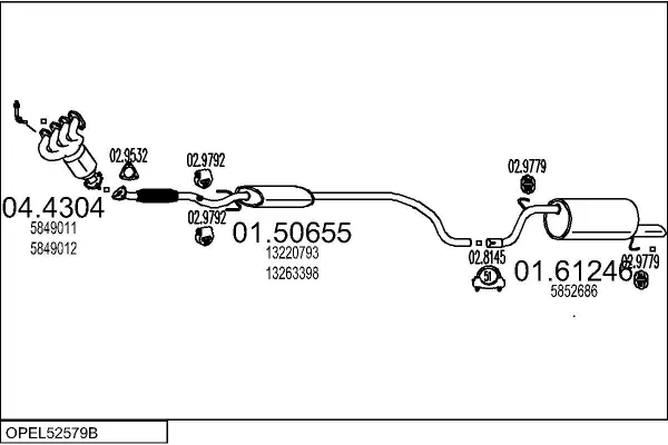 Изпускателна система MTS                 