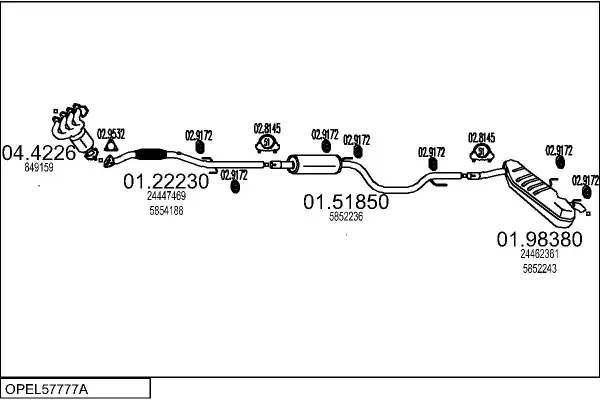 Изпускателна система MTS                 