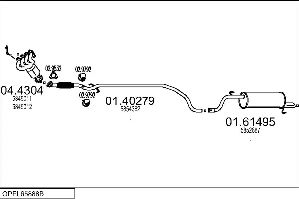 Изпускателна система MTS                 