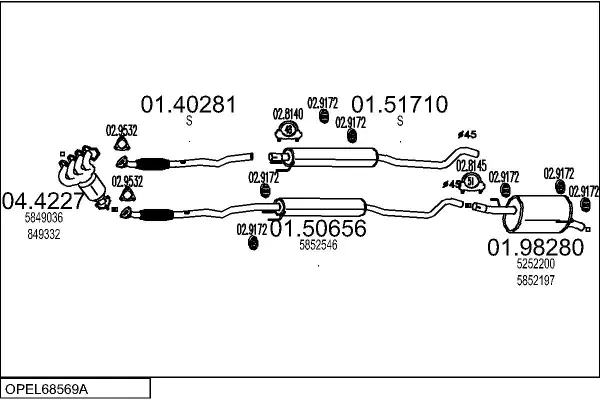 Изпускателна система MTS                 