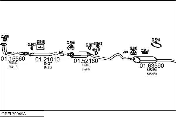 Изпускателна система MTS                 