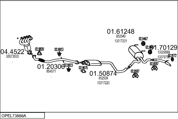 Изпускателна система MTS                 