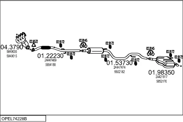 Изпускателна система MTS                 