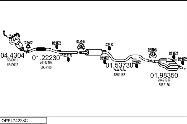 Изпускателна система MTS                 