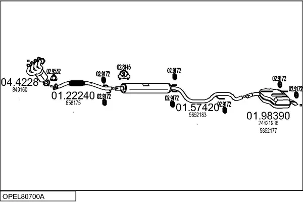Изпускателна система MTS                 