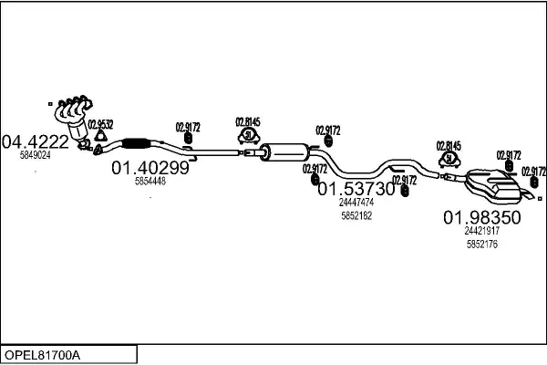Изпускателна система MTS                 