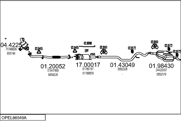 Изпускателна система MTS                 