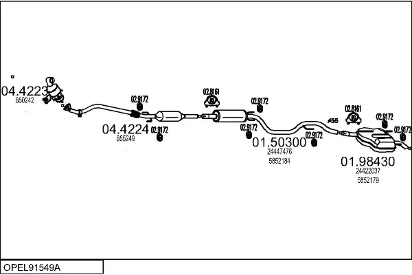 Изпускателна система MTS                 
