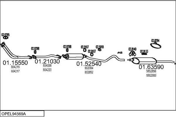 Изпускателна система MTS                 