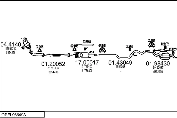 Изпускателна система MTS                 