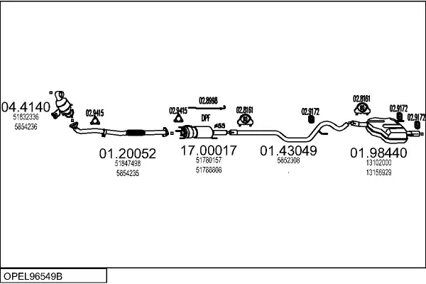 Изпускателна система MTS                 