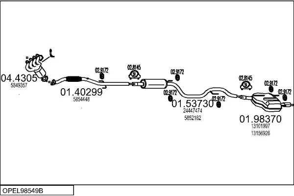 Изпускателна система MTS                 
