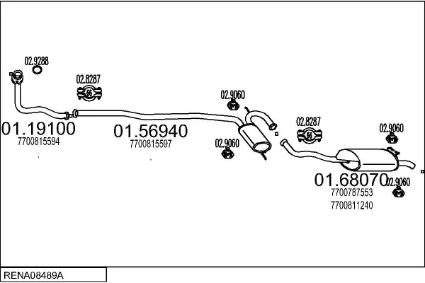 Изпускателна система MTS                 