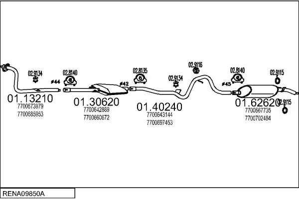 Изпускателна система MTS                 