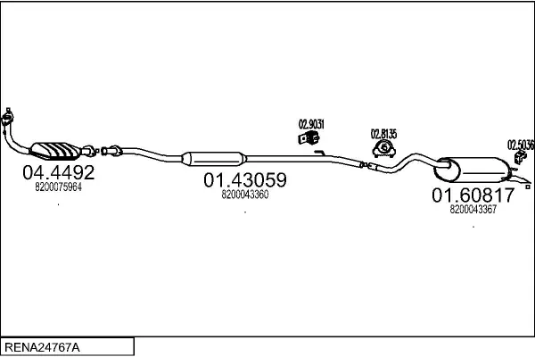 Изпускателна система MTS                 