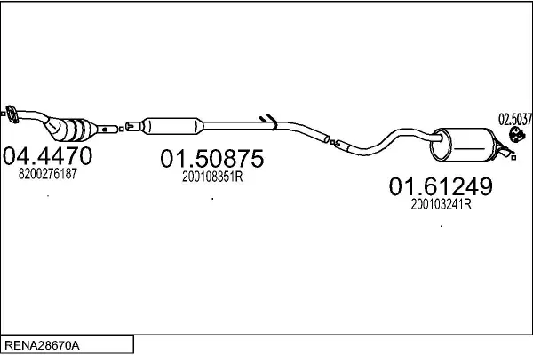Изпускателна система MTS                 