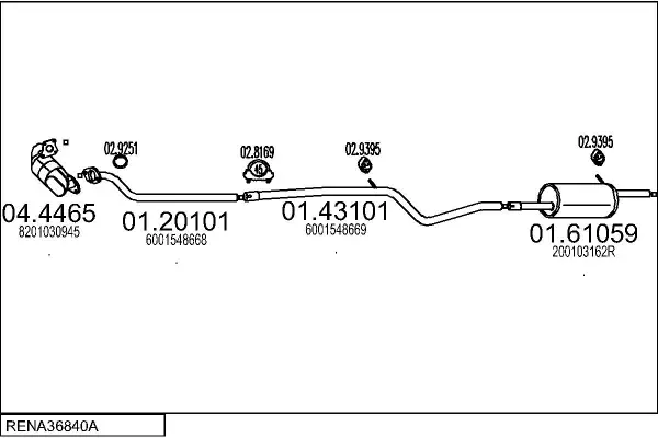Изпускателна система MTS                 