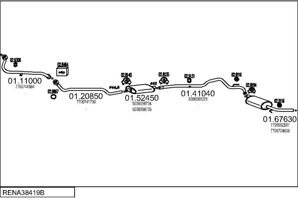 Изпускателна система MTS                 