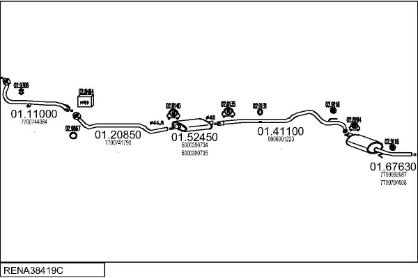 Изпускателна система MTS                 