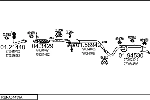 Изпускателна система MTS                 