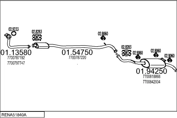 Изпускателна система MTS                 