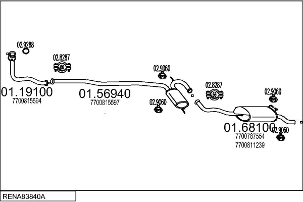 Изпускателна система MTS                 