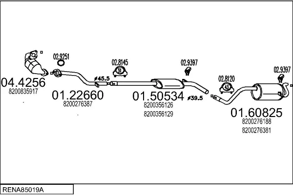 Изпускателна система MTS                 