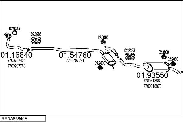 Изпускателна система MTS                 
