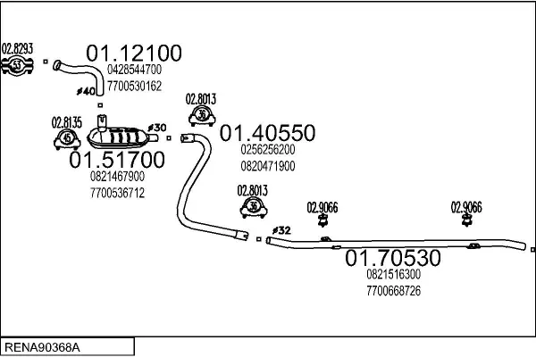 Изпускателна система MTS                 