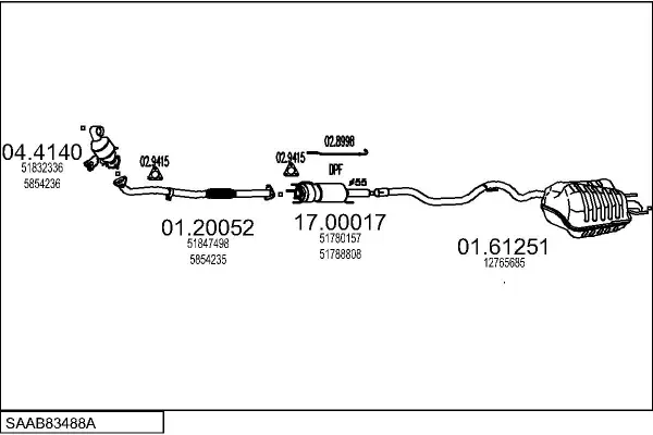 Изпускателна система MTS                 