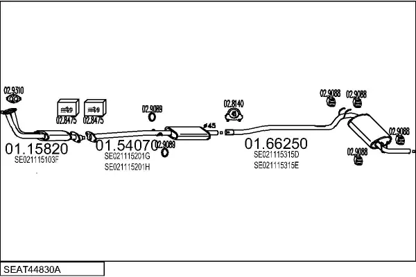 Изпускателна система MTS                 