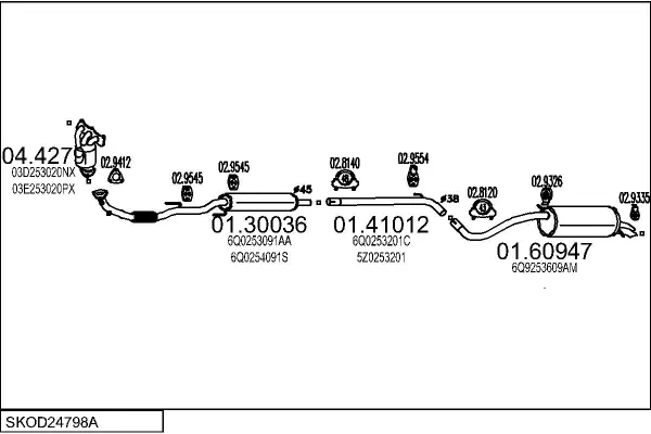 Изпускателна система MTS                 