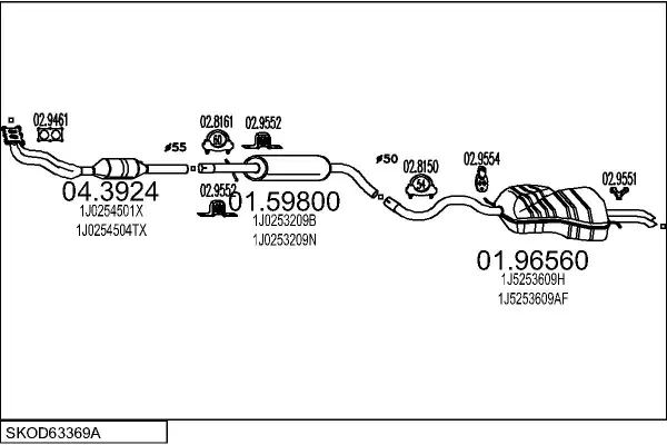 Изпускателна система MTS                 