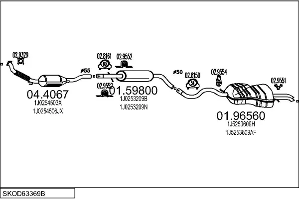 Изпускателна система MTS                 