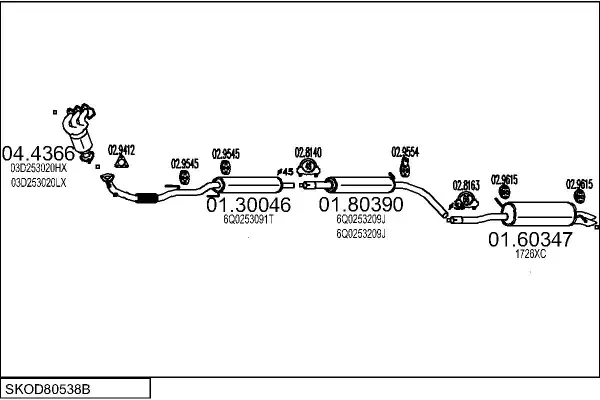 Изпускателна система MTS                 
