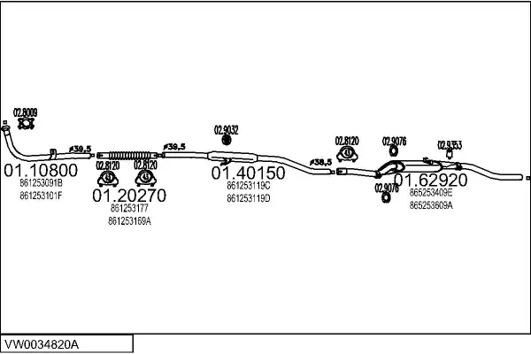 Изпускателна система MTS                 