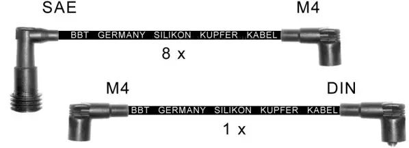 комплект запалителеи кабели BBT                 