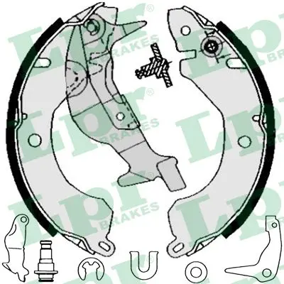 комплект спирачна челюст LPR                 