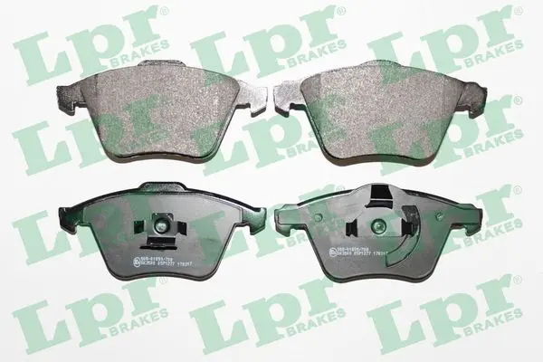 комплект спирачно феродо, дискови спирачки LPR                 