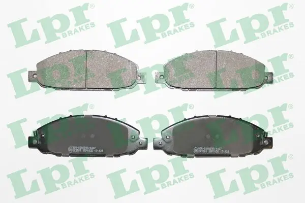 комплект спирачно феродо, дискови спирачки LPR                 
