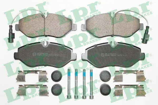 комплект спирачно феродо, дискови спирачки LPR                 