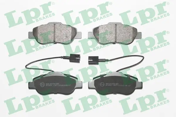 комплект спирачно феродо, дискови спирачки LPR                 