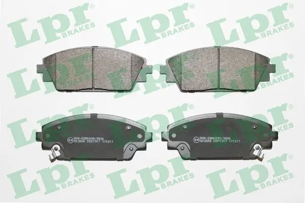 комплект спирачно феродо, дискови спирачки LPR                 