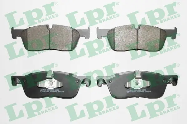комплект спирачно феродо, дискови спирачки LPR                 