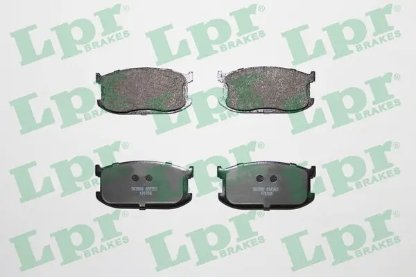 комплект спирачно феродо, дискови спирачки LPR                 
