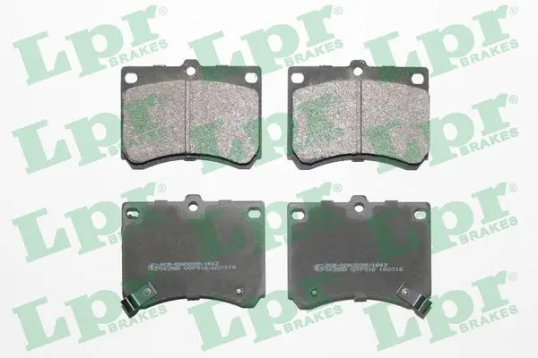 комплект спирачно феродо, дискови спирачки LPR                 