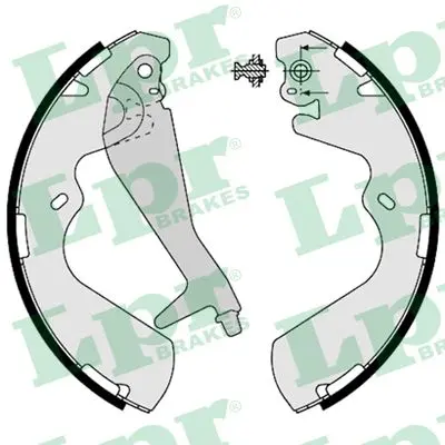 комплект спирачна челюст LPR                 