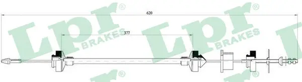 въжен механизъм, задействане на съединителя LPR                 