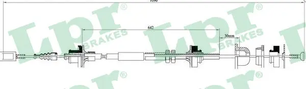 въжен механизъм, задействане на съединителя LPR                 